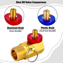 Air Tank Repair Kit W/Safety Valve, Pressure Gauge and 4 Feet Air Tank Hose Assembly Kit for Portable Carry Tank