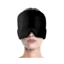 (As show, One size) Bonnet anti-maux de tête/migraines, multifonctionnel, extensible, avec capuche à compresse froide