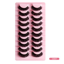 Russian Big Curl False Eyelashes Synthetic Thick Natural 10