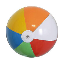 (As show, One size) Lot de 6 ballons de plage gonflables, jouets de piscine et ballons de plage arc-en-ciel