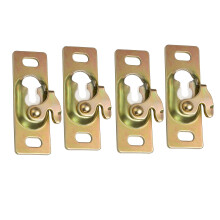 Pocket Door Hanger Plates Set of 4 Metal Hardware