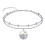 Sterling Silver Ankle Bracelet for Women Adjustable 1