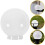 Outdoor Globe Light Fixture Round Plastic Cover 1 Pack 1