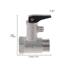 (As show, One size) Soupape de sécurité de pression en laiton G1/2" DN15 0,7 MPa pour chauffe-eau électrique