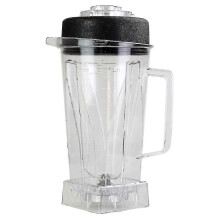 (As show, One size) Bol mélangeur de 1,9 L (64 oz), récipient de rechange transparent avec lame et couvercle, compatible