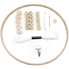 (As show, One size) Kit de 41 supports pour mobiles en bois naturel pour loisirs créatifs