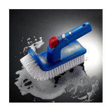 (As show, One size) Brosse de piscine pour marches et coins, brosse de nettoyage manuelle rotative pour piscines, spas,