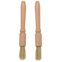 (As show, One size) Lot de 2 brosses de nettoyage pour moulin à café, brosses à dépoussiérer en bois pour stations et équipements