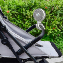 (As show, One size) Mini ventilateur portable pour poussette, ventilateur de table rechargeable en forme de pieuvre
