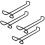 Heavy Duty Metal Stemware Rack Black 4-Pc 2