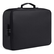 (As show, One size) Sacoche ignifugée pour documents avec serrure, idéale pour la maison, le bureau et les voyages. Coffret