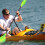 Kayak Paddle Stretchable Strap Black Alloy 1 Piece 5