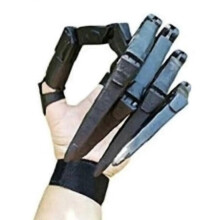 (As show, White Right hand and Left hand) Doigts articulés, articulations flexibles, extensions de main squelettique, accessoire de fête d'Halloween
