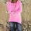 Women's fluffy fuzzy sweater solid color long sleeve round 2