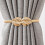 Golden Alloy Leaf Curtain Tiebacks 2-Pack 1
