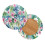 Palm Leaf Floral Bar Stool Covers Polyester 2-Pack 2