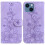Purple PU Leather Flip Wallet Case for iPhone 14 6.1 inch 1