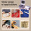 Thread and Needle Kit Magnetic Needle Thread Box with 16 Colors of Sewing Thread 20 Needles Portable Double Layer B 10