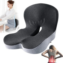 Soothe+ L-shaped memory foam seat and back cushion for