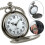 JOR Vintage Quartz Pocket Watch with Arabic Numerals and 1
