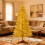 Golden Christmas Tree 4FT with 50 UL Lights 122 Tips 3