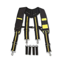 (As show, One size) Bretelle regolabili, cintura porta attrezzi, bretelle professionali da uomo per falegname, elettricista,