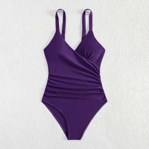 Women's Wrap Push-Up One-Piece Swimsuit with Tummy Control 2