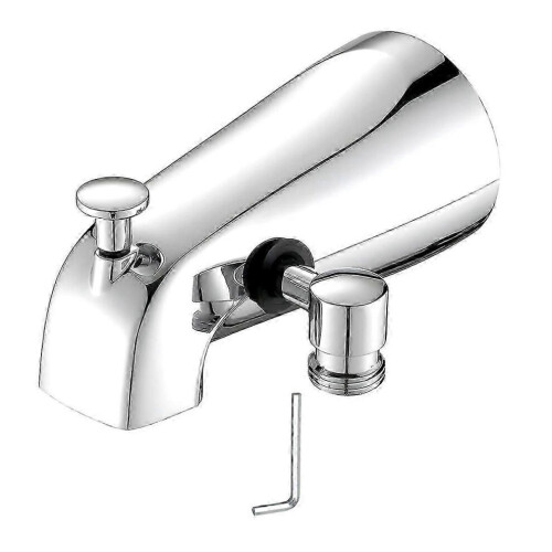 (As show, One size) Rubinetto per vasca con deviatore, miscelatore per vasca con deviatore per doccia e chiave esagonale,