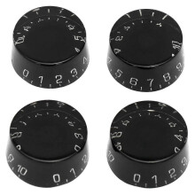 (As show, One size) 4 manopole a cilindro per chitarra elettrica, controllo di velocità, volume e tono, compatibili con