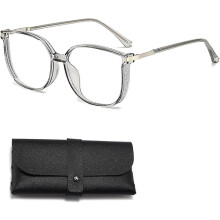 Women's Portable Anti-Blue Light Reading Glasses Dual Focus