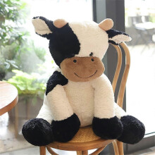 (As show, One size) Peluche de vaca, lindo animal de peluche de vaca, muñeco suave de vaca, juguetes para niños, regalo