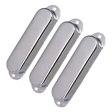 3 Szt. Chrome Metal Sealed ST Strat Guitar Pickup Covers 3 ZamknięTe Pojedyncze Cewki Pickup Cover dla Stratocaster