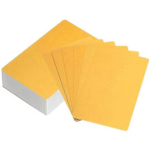 (As show, One size) 100 pezzi di biglietti da visita in metallo bianco 86 x 54 x 0,45 mm, foglio di alluminio anodizzato,