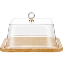 FOXNOVO Wooden Dessert Display Plate Set