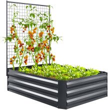 Jardinera con Celosía Gris 80 x 115 x 125 cm
