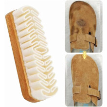 Rubber Shoe Brush with Suede Eraser Head, 2-in-1