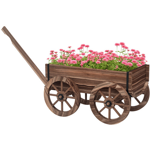Outsunny Jardinera Marrón 120 x 41 x 54 cm
