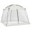Outsunny Carpa con Mosquitera Blanco 300 x 300 x 240 cm 1