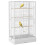 PawHut Jaula para Pájaro Blanco 61 x 36.5 x 98 cm 1