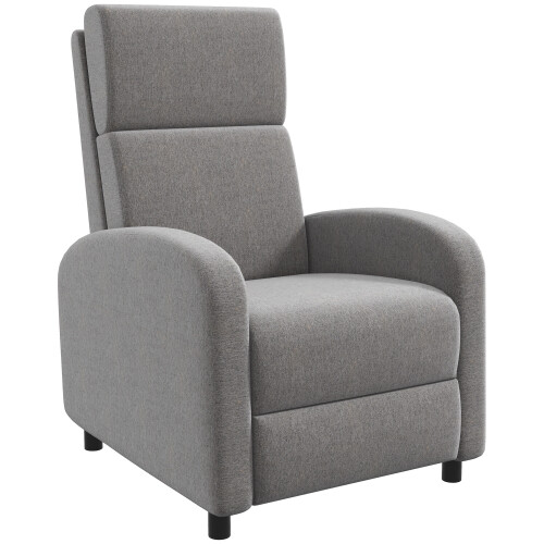 Homcom Sofá Reclinable Gris 64 x 86 x 102 cm