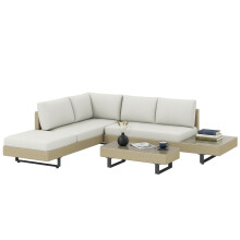 Conjunto de Jardín Beige 236 x 196 x 59 cm