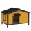 PawHut Caseta para Perro Marrón 97 x 72 x 65 cm 1