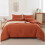 King Size Comforter Set Burnt Orange 3 pcs 3
