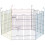 PawHut Parque para Mascota Multicolor 120 x 120 x 60 cm 1