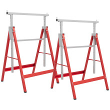 Caballetes Telescópico Rojo 68 x 58 x 130 cm