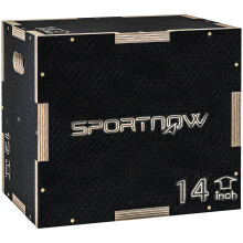 Cajón Pliométrico Negro 40.5 x 35.5 x 30.5 cm