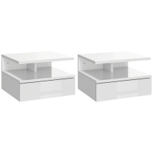 Mesitas de Noche Blanco 35 x 32 x 22.5 cm