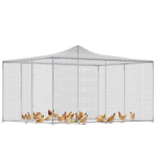 Gallinero para Exterior Gris 400 x 300 x 197 cm