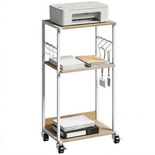 Homcom Soporte para Impresora marrón 43 x 30 x 82 cm