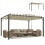 Outsunny Pérgola Beige 390 x 295 x 213 cm 1